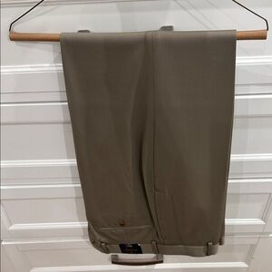 Brooks Brothers 1818 Madison (Traditional Fit) Tan Wool Dress Pants W33/L32